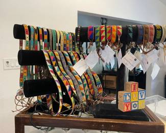 Great handmade beaded hat bands and bracelets