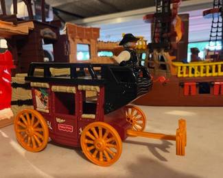 Close up  of the Fisher Price Stagecoach