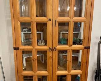 Hand made display/china cabinet, lots of storage