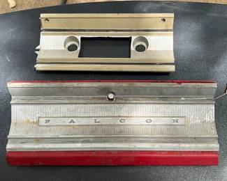 I believe these fit a 1965 Ford Falcon. We also have the piece that goes on the right side of the glove box