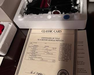 Danberry Mint 1927 Stutz Blackhawk Speedster