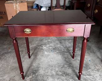 Mahogany one drawer table/desk