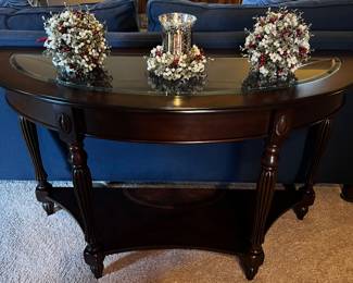 Demi-line console table