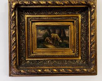 Framed oil on canvass