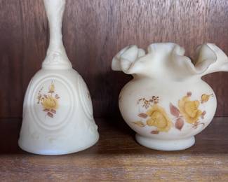 Fenton hand painted glass