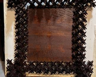 Fantastic handmade folk art frame