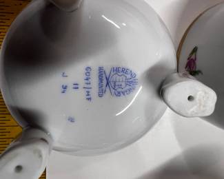 Herend Hungary egg shaped box