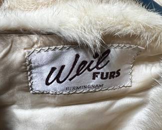 Fur stole Weil Furs B’ham