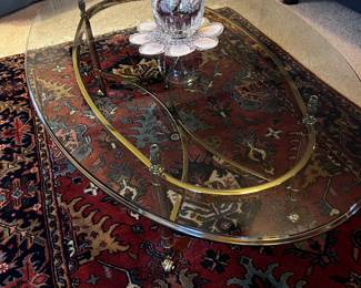 Brass and Glass coffee table