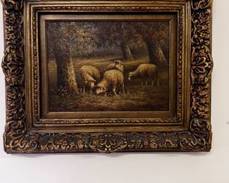 Framed oil on canvass