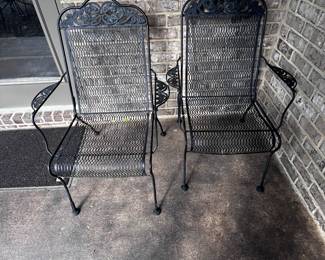 Wrought iron chairs