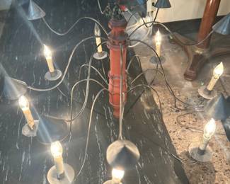 MOSES WILLARD CHANDELIER
I would put flame bulbs in