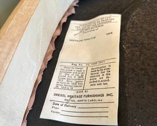 Light wood 3-drawer desk and chair by Drexel Heritage