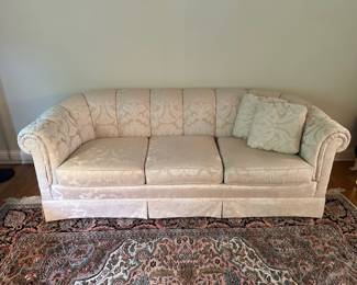 Decorative ivory sofa by Sherrill 