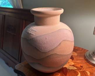 Navajo sandstone pottery vase