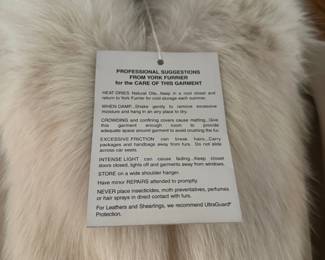 Vintage taupe genuine leather full length coat with fur trim and thermolite insulate, size XL