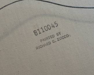 Abstract original art on canvas, by Richard G. Zucco 