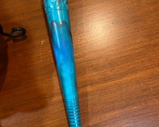 Ceramic turquoise cone vase