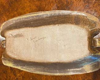 Pottery platter by John Dix