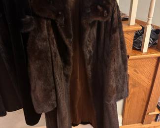 Vintage 3/4 length brown fur coat by Marco  (size XL)
