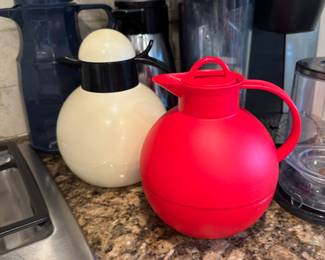 '80s post modern Emsa Bistro and Alfi Kugel Carafes 