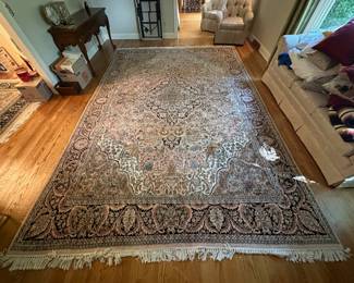 Beautiful Kashmir Area Rug, hand-knotted, from Turkey (approx. 14'x9')