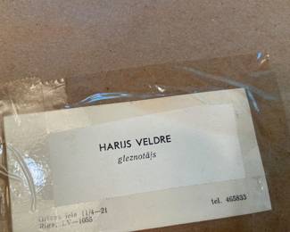 Original oil on canvas by Harijs Veldre (Fishing Boats); 23"x17.25"