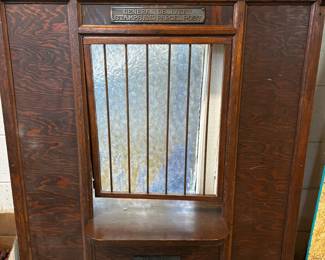 FABULOUS ANTIQUE POST OFFICE WINDOW