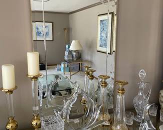 LE BARGE MIRROR                                                                       FINE CRYSTAL