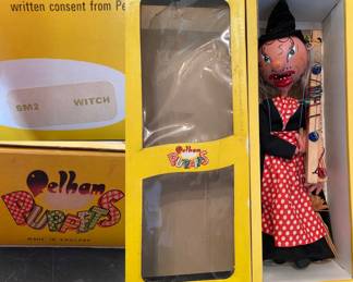 Vintage Witch Puppet made in England Pelham Puppet’s
