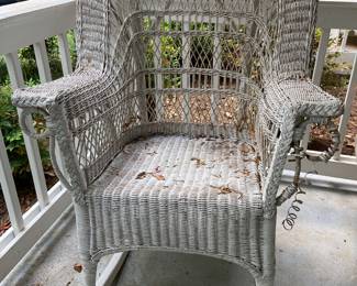 Vintage  Real Wicker Rocker