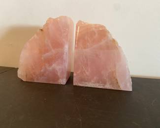 Rose Quartz Book Ends