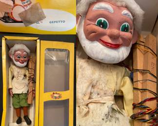 Vintage Gepetto Puppet made in England Pelham Puppet’s