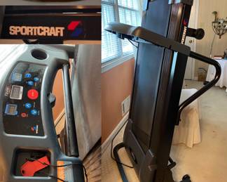 Sportscraft TX400 Treadmill Foldable Rolling 