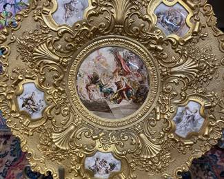 Guilt bronze platter