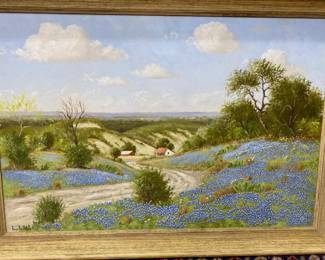 Hugo, Herbeck Oil On canvas 24“ x 36“ 1923 to 2009 Texas Artist