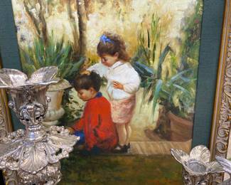 Pierrot Griffo Oil on canvas  Italian artist