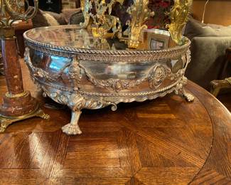 Fabulous large silver plate French plateau with hallmarks very early !