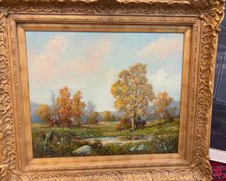 Hubert Sartelle California Artist. Oil on canvas. 1885 to 1955