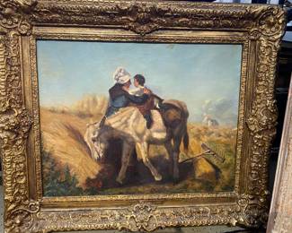 
Beautiful oil canvas signed and dated 1865