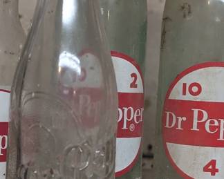 Vintage Dr. Pepper Bottles