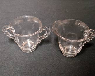 Vintage Candlewick Sugar and Creamer