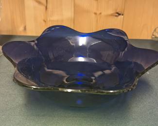 Vintage Cobalt Blue Bowl