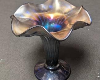 Vintage Amethyst Cobalt Blue Vase