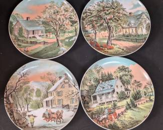 Currier and Ives American Homestead Collector Plates