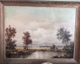 island landscape oil painting