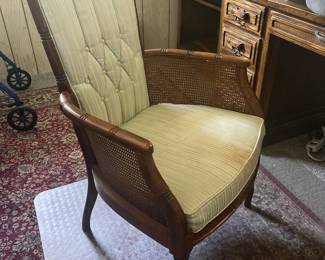 vintage bamboo cane chair