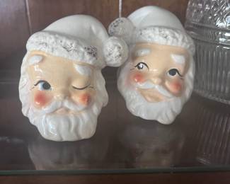 vintage santa winking