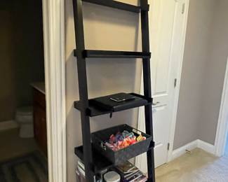 Black leaning shelf, 2 available ~