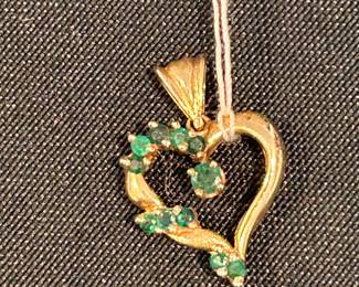 Gold and gemstone pendant.